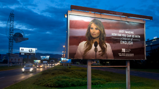 Melania Trump Didn't Appreciate This Billboard In Croatia